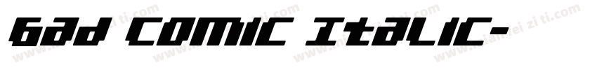 Bad Comic Italic字体转换